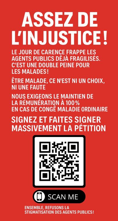 Assez de l'injustice !